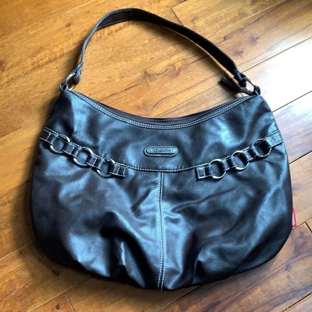 Unionbay brown and silver shoulder bag